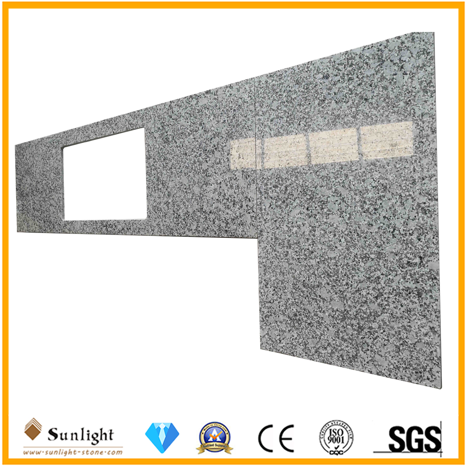 Prefab Bala White Granite Stone Kitchen Island Countertops with Cheap Cost