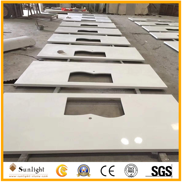 Customize Best Quality Cheap Quartz Stone Vanity Tops for Bathroom