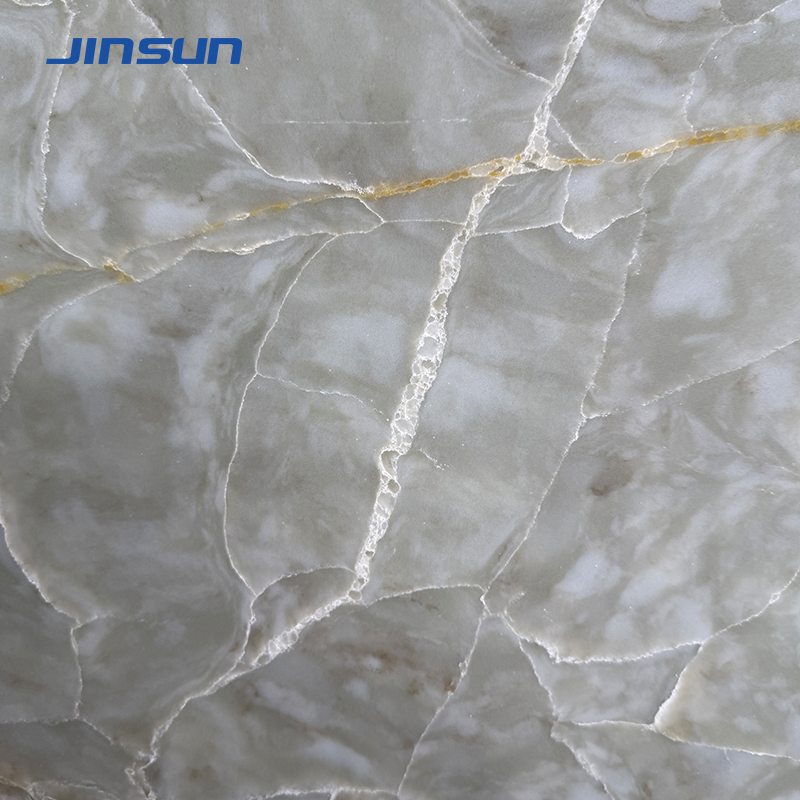 Elegant 2025 Calacatta Quartz Kitchen Island Countertop for Modern Homes