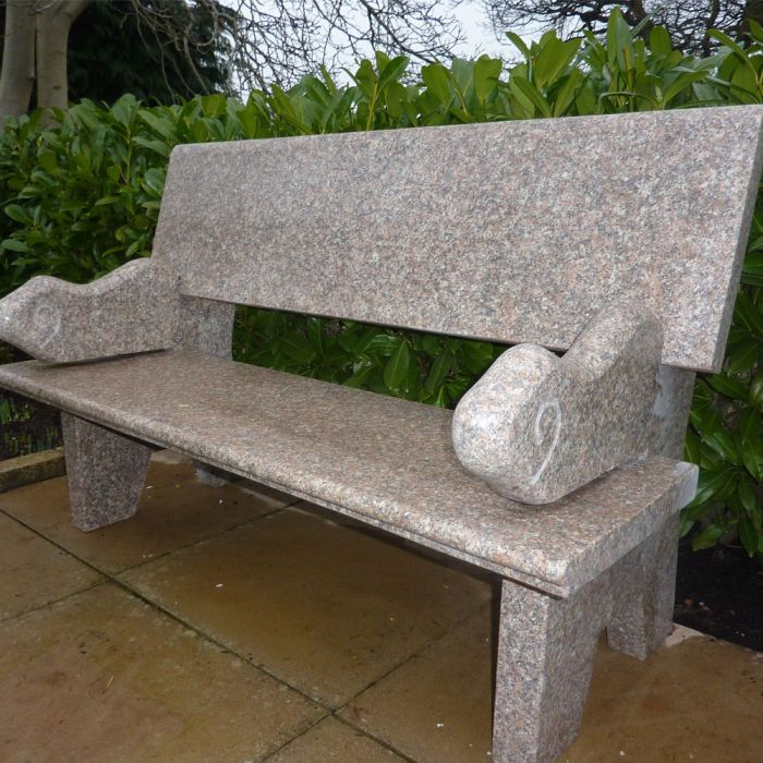 Modern Natural Stone Granite Bench Garden Furniture for Outdoor Decor