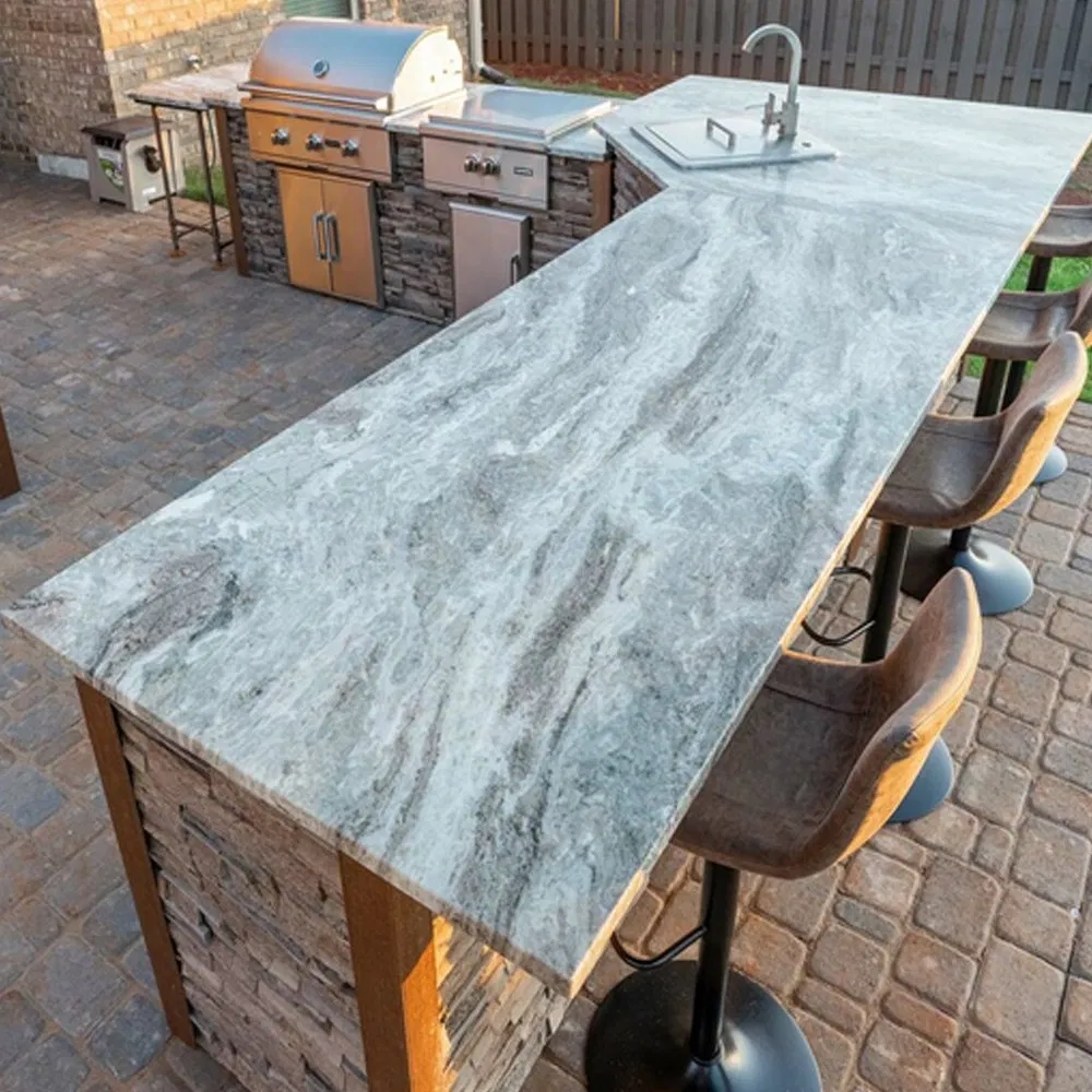 Factory Price 2700X1200 White Artificial Marble Countertops Polished Finish for Kitchen Bar Top Dining Living Outdoor Garden