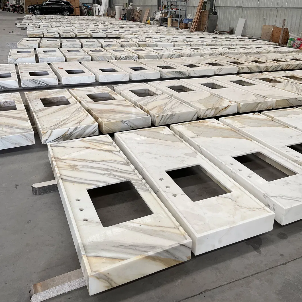 Calacatta Marble Top View 3