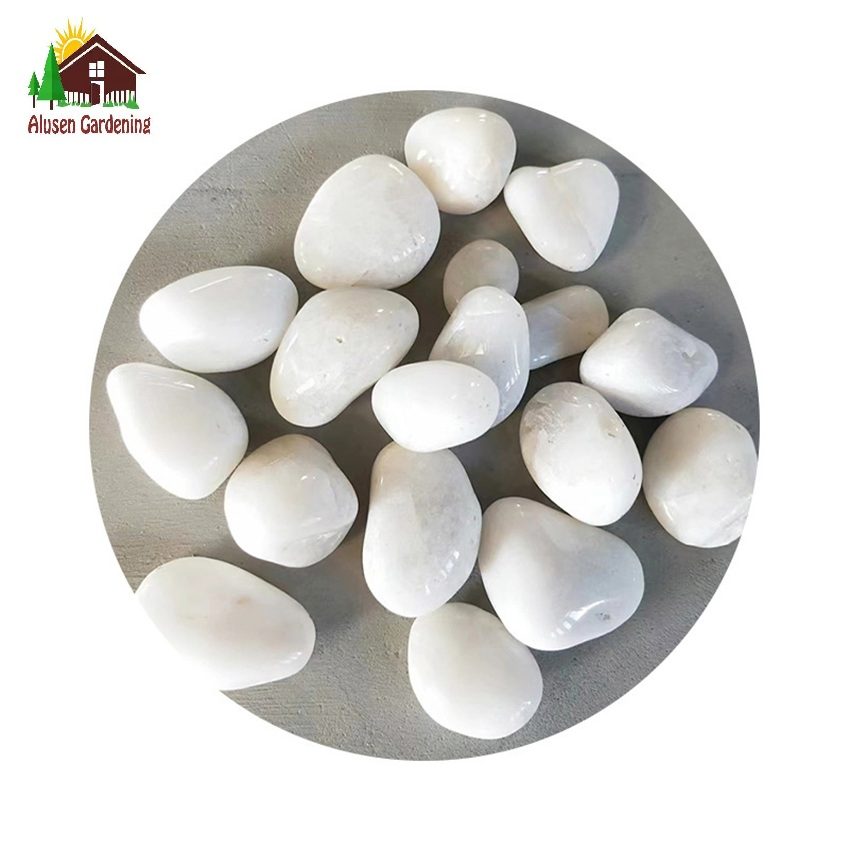 Natural Decorative White Stones Ideal for Home Decor &amp; Garden Landscaping Rocks