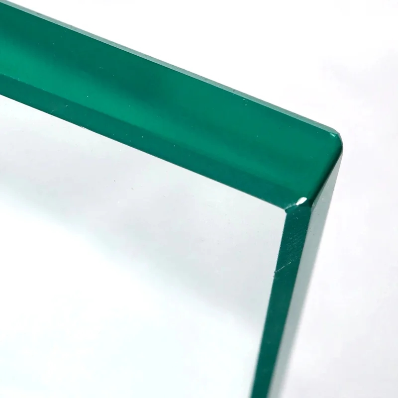 Thick Bevel Polished Square Tempered Glass Table Top for Kitchen Outdoor Countertops