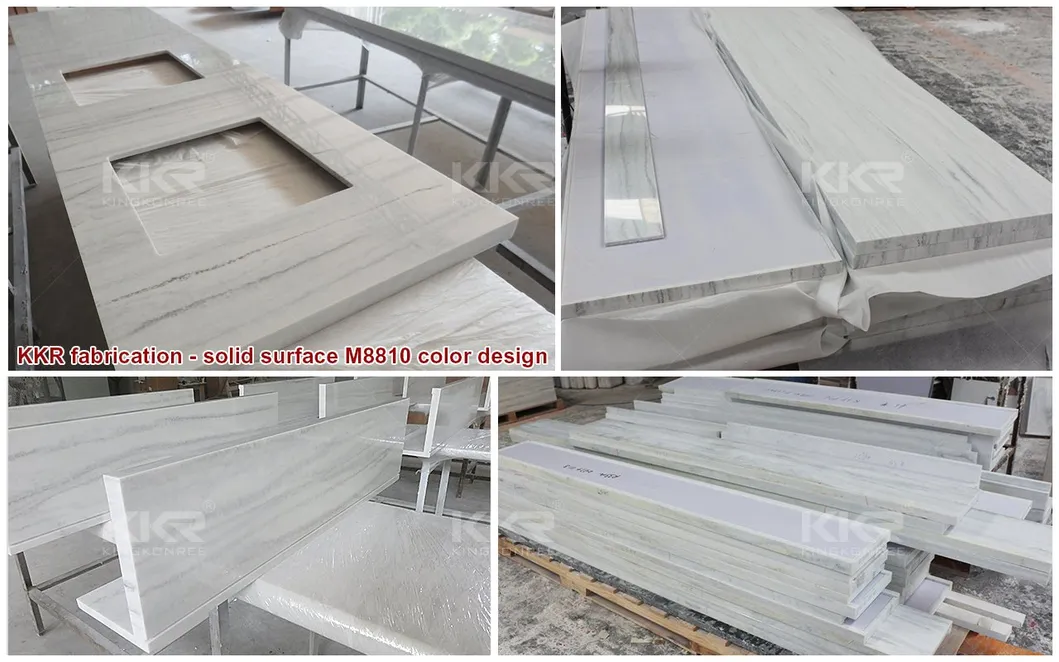 Custom Engineered Quartz Stone Kitchen Countertop