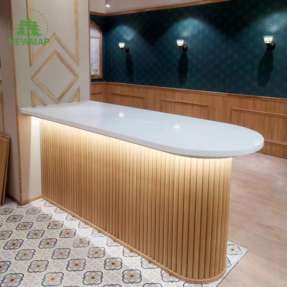 Prefabricated Acrylic Solid Surface Resin Stone Restaurant Island Kitchen Countertop