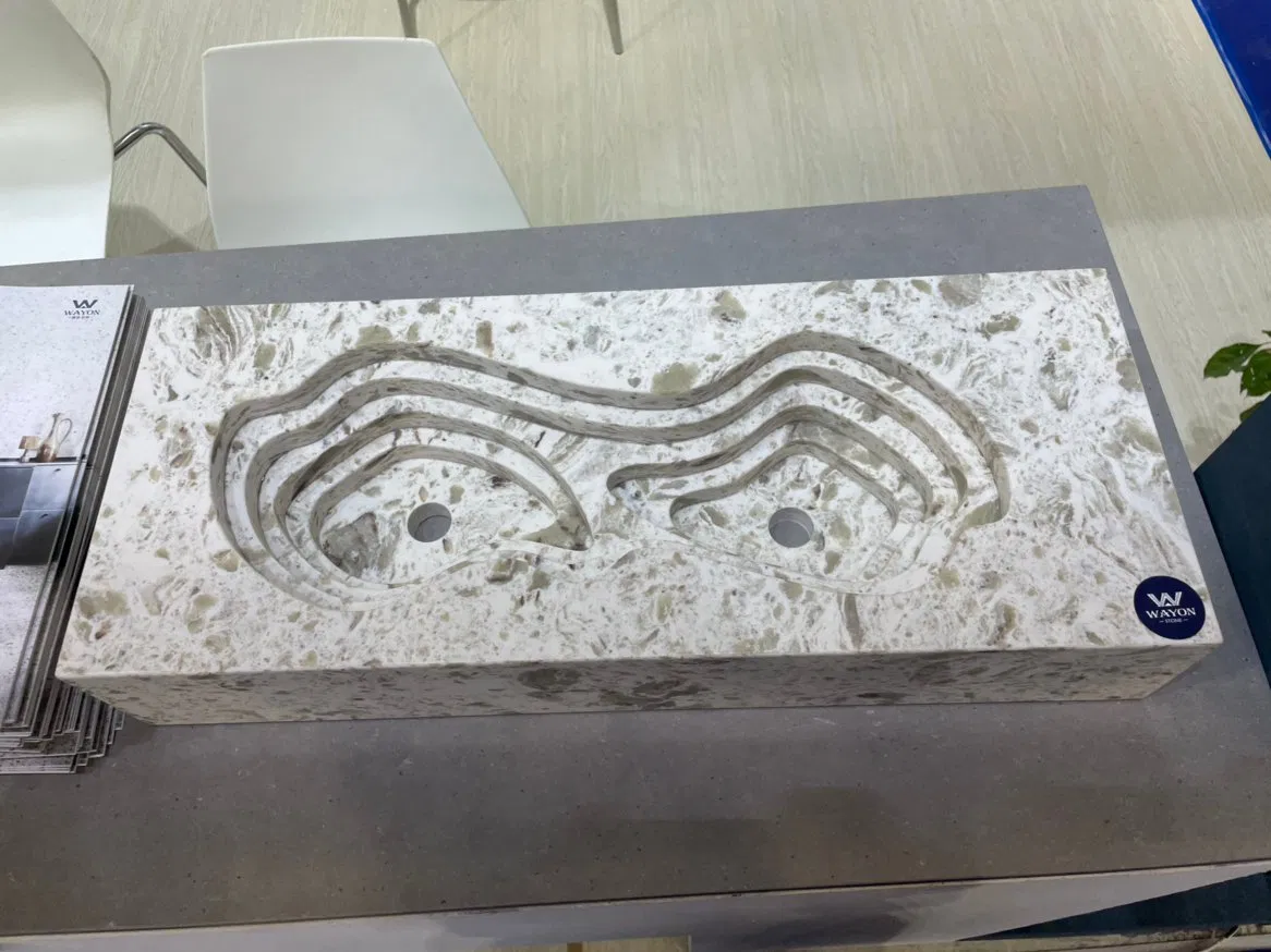 Chinese Custom Cut to Size Quartz Vanity Countertop for Sale