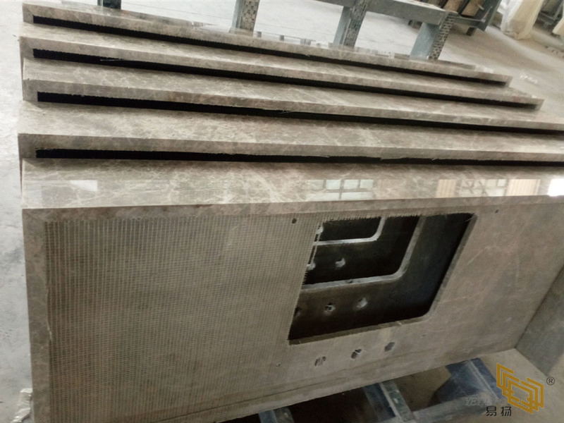 Grey Marble for Kitchen/Bathroom Cabinet/Table Surface Countertop/Vanity Factory