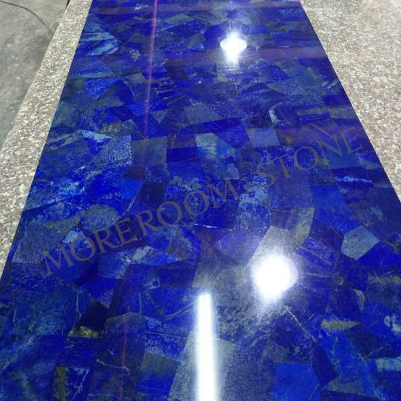 Luxury Apartment Lapis Lazuli Blue Marble Stone Bathroom Vanity Top