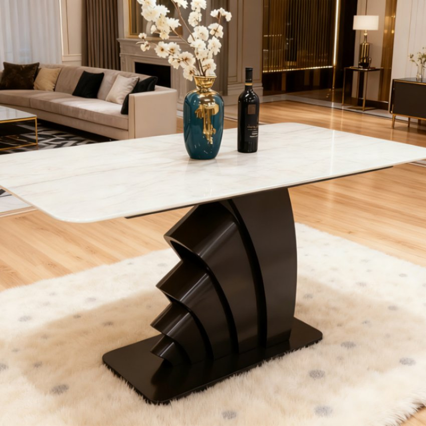 Luxury High-End Sts Tech Stone Custom Size Heat Stain Proof Dining Table