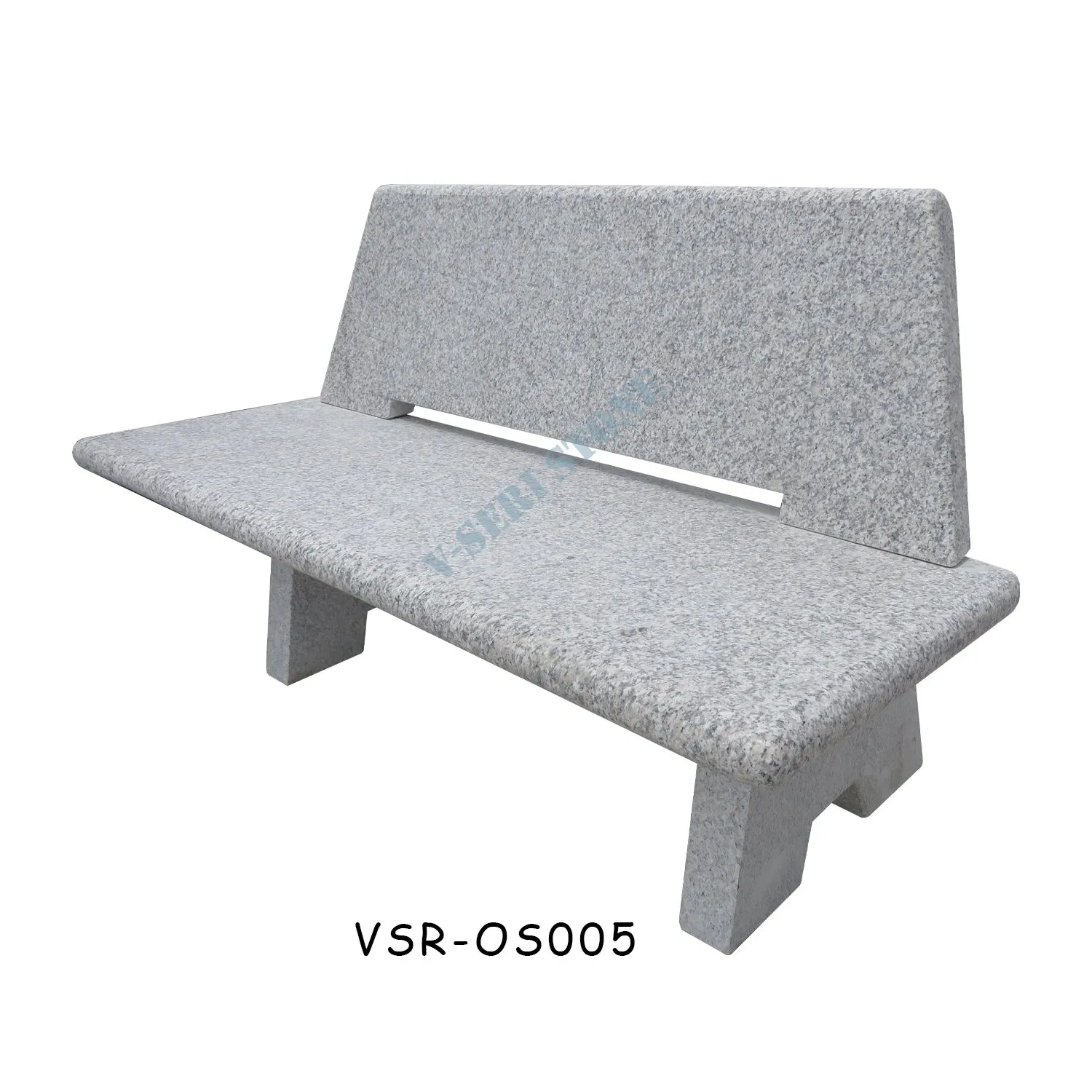Modern Outdoor Garden Red Granite Stone Chairs Benches Memorial Bench