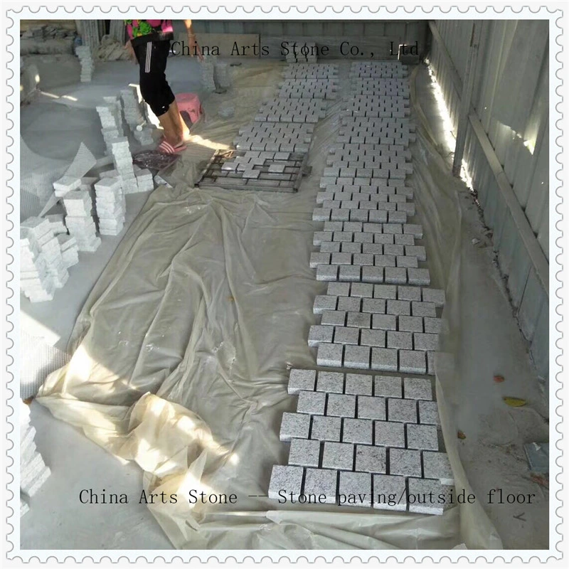 Chinese Back Net Marble Granite Cobble/ Paving Stone Outdoor Garden