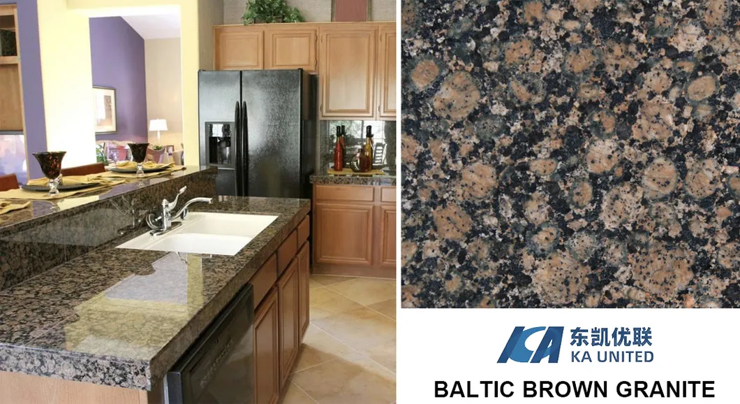 Prefab Baltic Brown Granite Countertop
