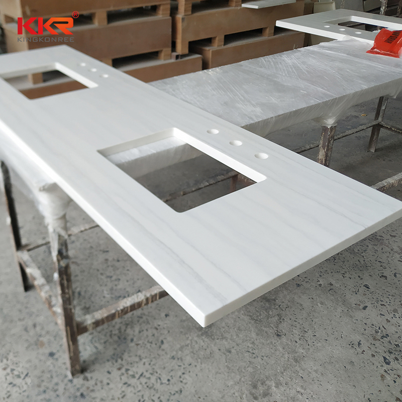 Prefab Cut to Size Solid Surface Bathroom Vanity Tops