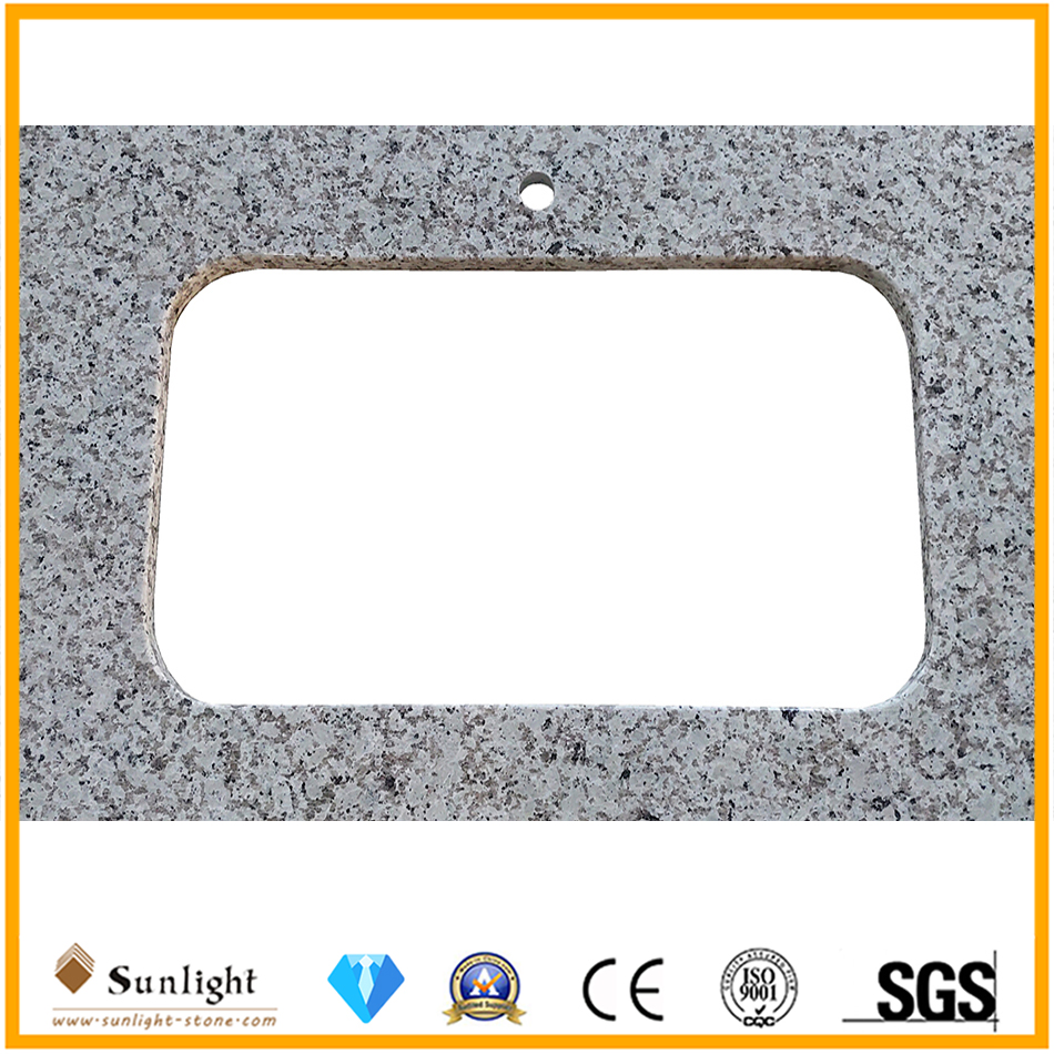 Prefab Bala White Granite Stone Kitchen Island Countertops with Cheap Cost