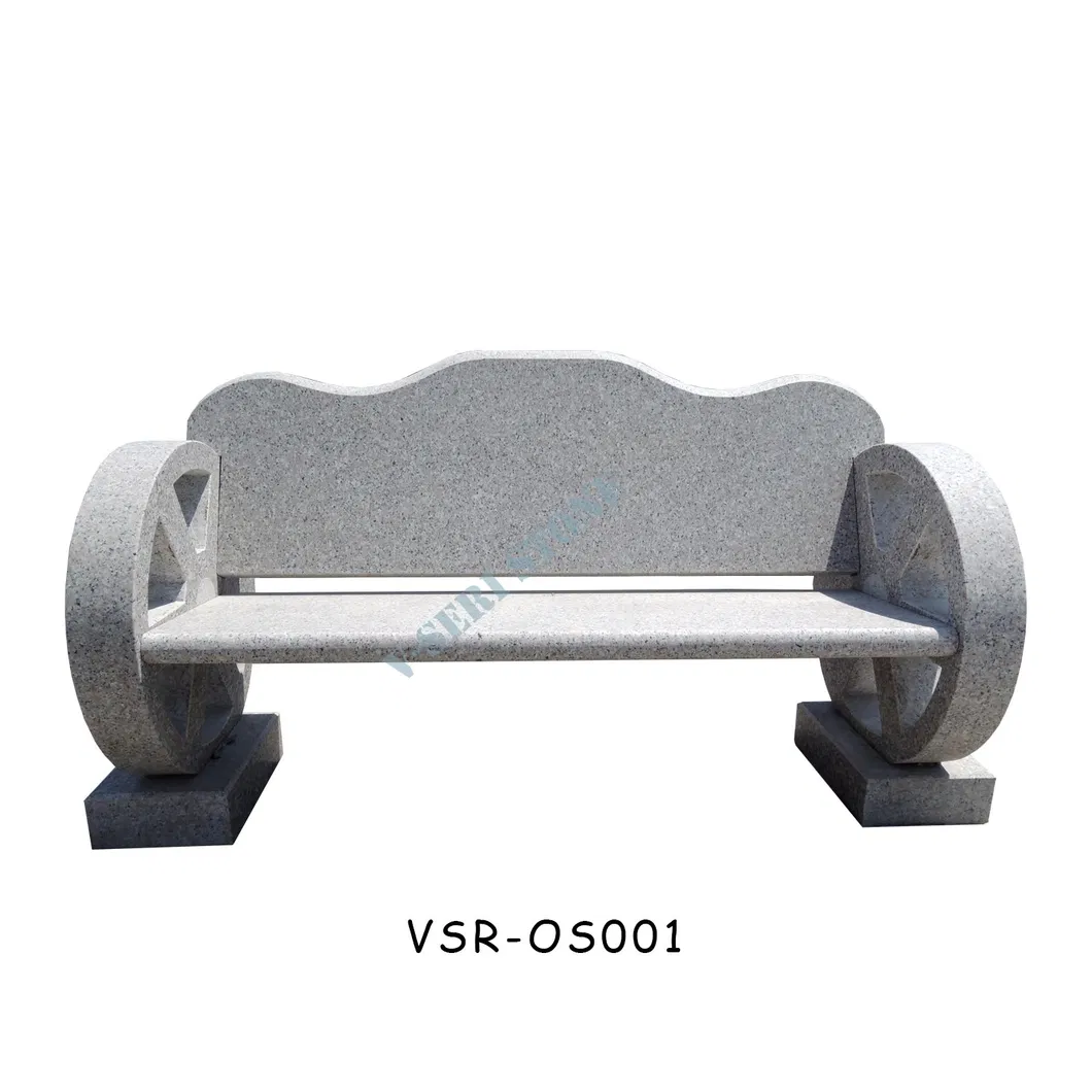 Garden Stone Bench View 1