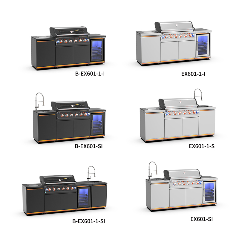 Small Outdoor Grill Cabinets with Removable Countertop for Small Spaces