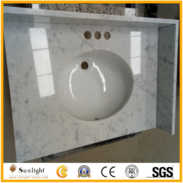 Carrara White Marble Vanity Top 2