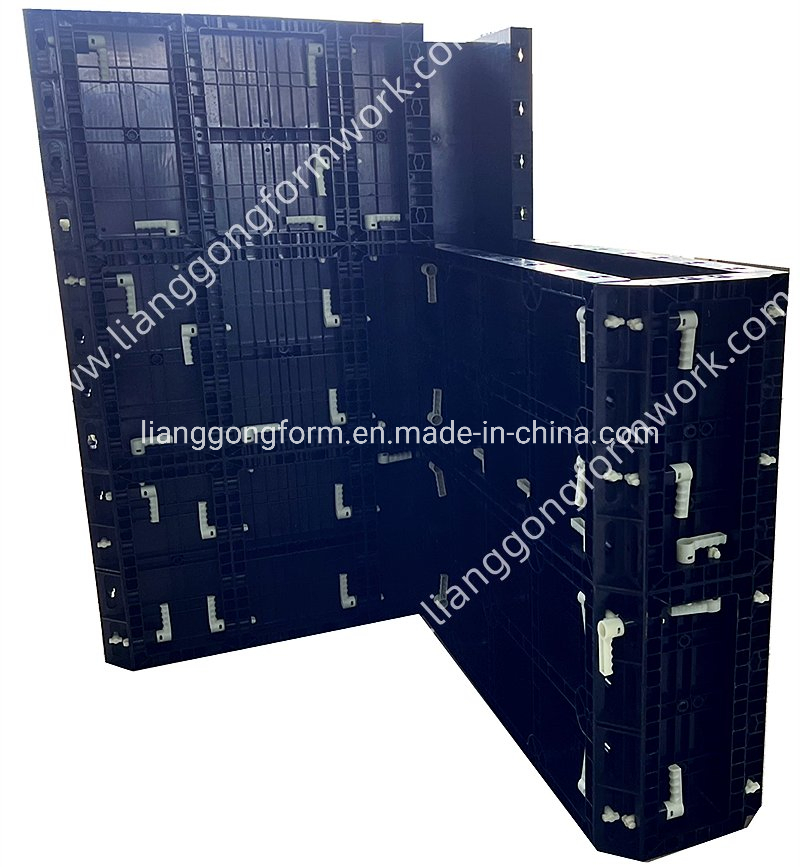 Cheap 100 Times Reusable Adjustable Plastic Column Formwork Concrete Pillar Mould Panel System for Construction