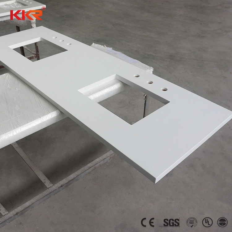 Pure White Quartz /Granite/ Marble Custom Kitchen Countertops Acrylic Solid Surface Worktop