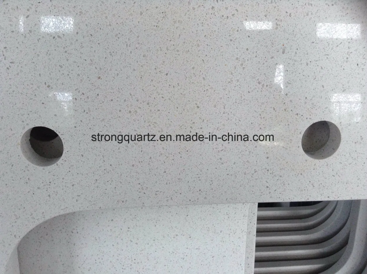 Snow White Quartz Kitchen Countertop