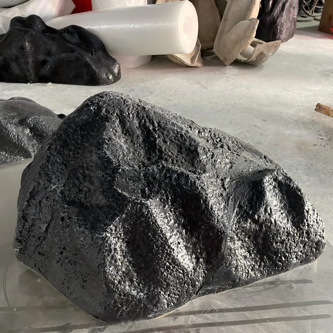 Garden Fiberglass Decorative Stone Imitation Outdoor Rock Carving