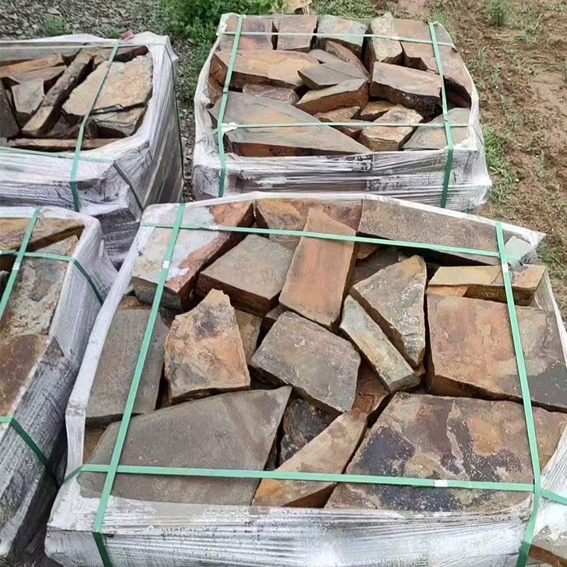 Dry Stacked Fieldstone Wall Decoration Natural Stone for Retaining Wall Construction