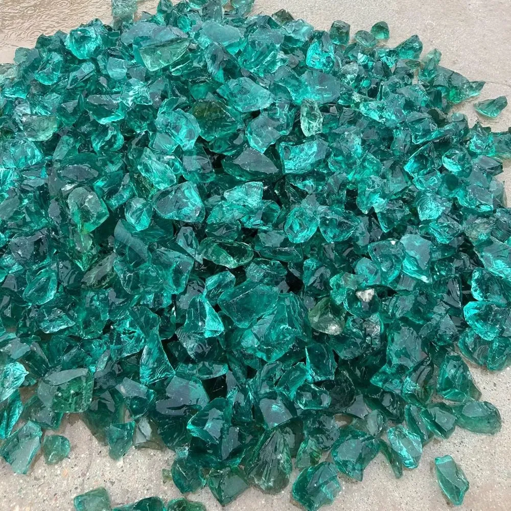 Solid Structure Slag Glass Rocks for Home &amp; Garden Decoration Clear Crystal Stone