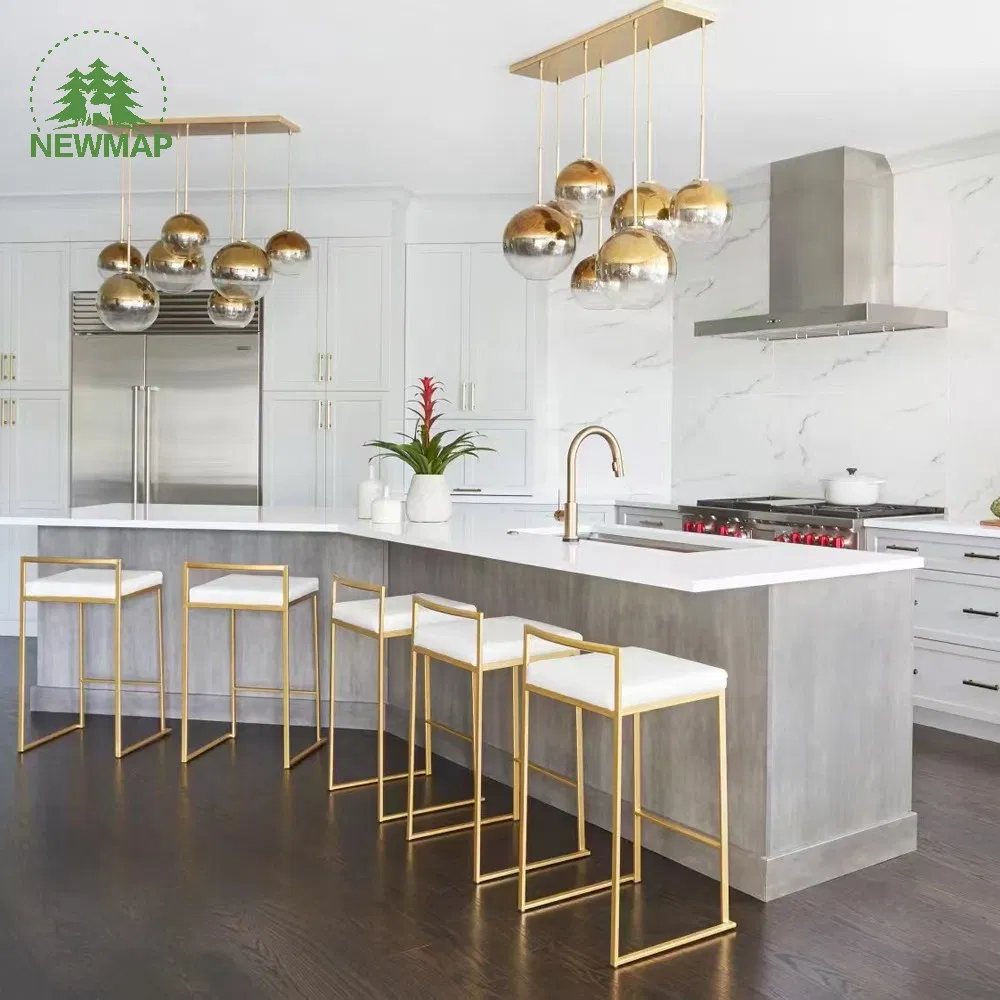 Prefabricated Acrylic Solid Surface Resin Stone Restaurant Island Kitchen Countertop