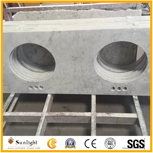 Carrara White Marble Vanity Top 1