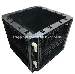 Cheap 100 Times Reusable Adjustable Plastic Column Formwork Concrete Pillar Mould Panel System for Construction