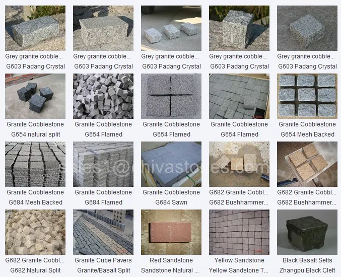 Dark Grey Granite Paving