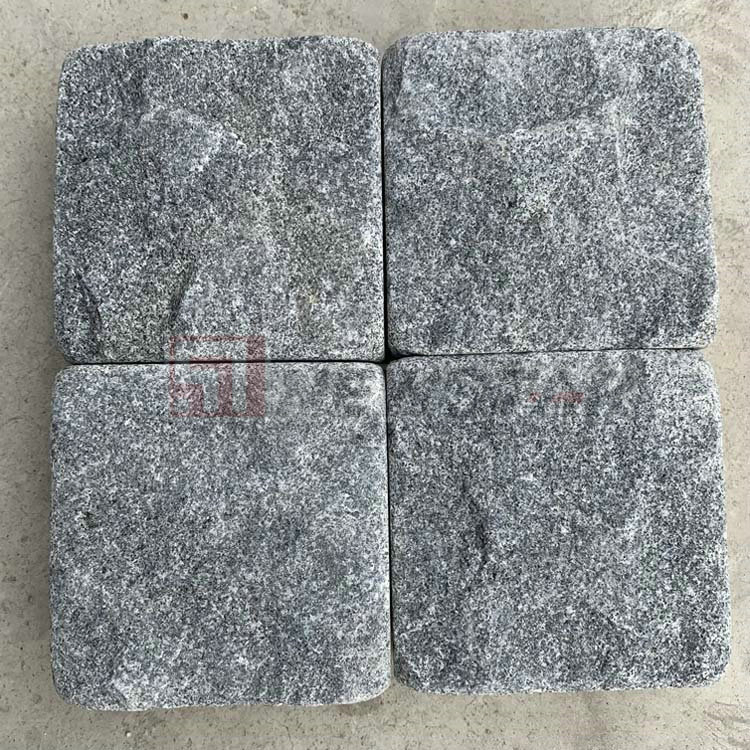 Natural Stone Landscaping Paving Granite Cube Black Basalt Graniteg684 Cobblestone
