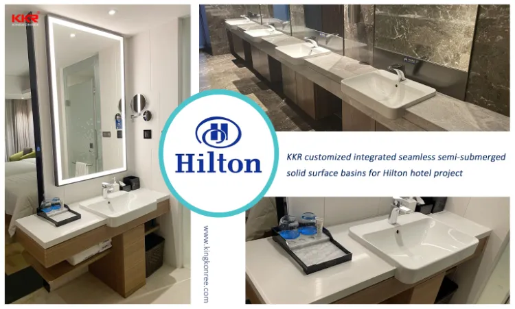 Prefab Cut to Size Solid Surface Bathroom Vanity Tops