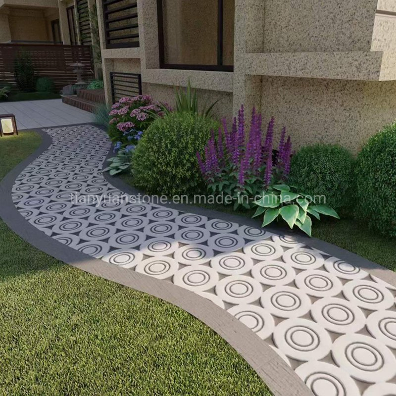 Dark Grey Limestone Paver, Tumbled Blue Stone Cobblestone