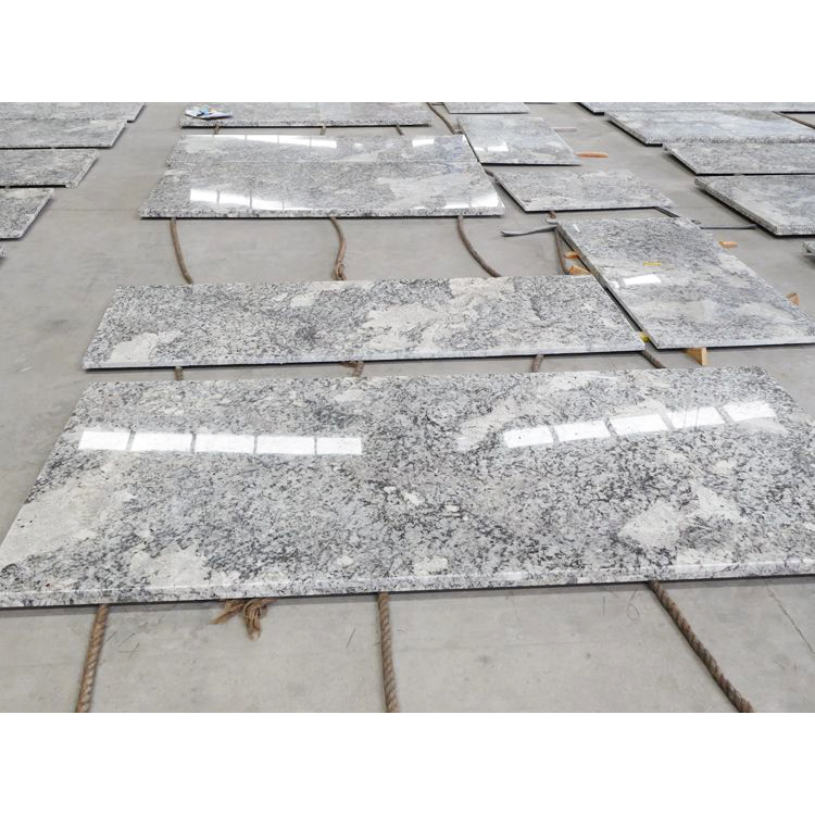 Natural Stone Granite Slab Kitchen Countertop Bianco Spring Dallas White Galaxy Granite Countertop
