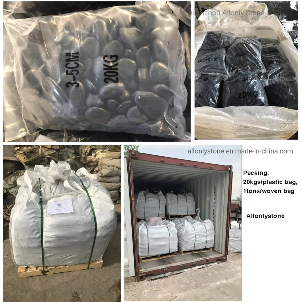 Loose pebble stone packing