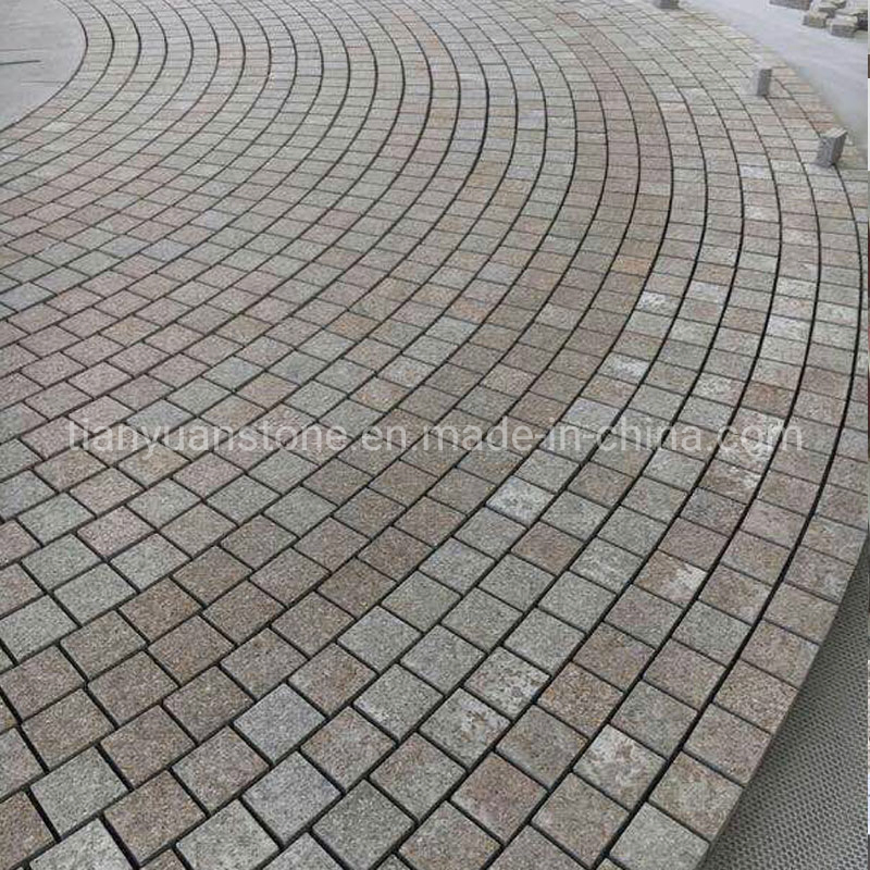 Yellow/Grey/Black/Red Granite Kerbstone/Curbstone/Paving Stone/Cobblestone for Construction Projects