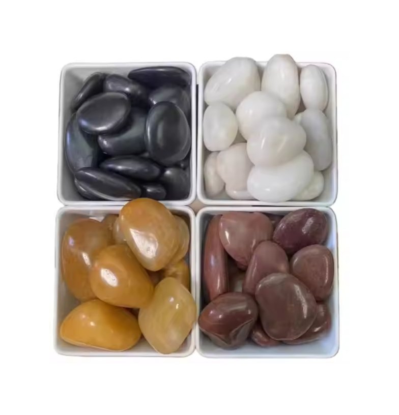 Black Tumbled Pebble