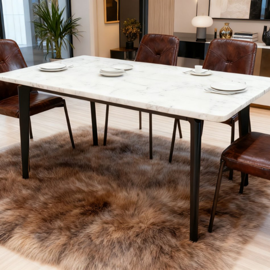 Wholesale Sts Tech Stone Customizable Pattern Rich Eco Furniture Dining Table