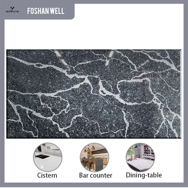 Artificial Stone Calacatta Carrara Quartz Countertops Quartz Stone for Kitchens