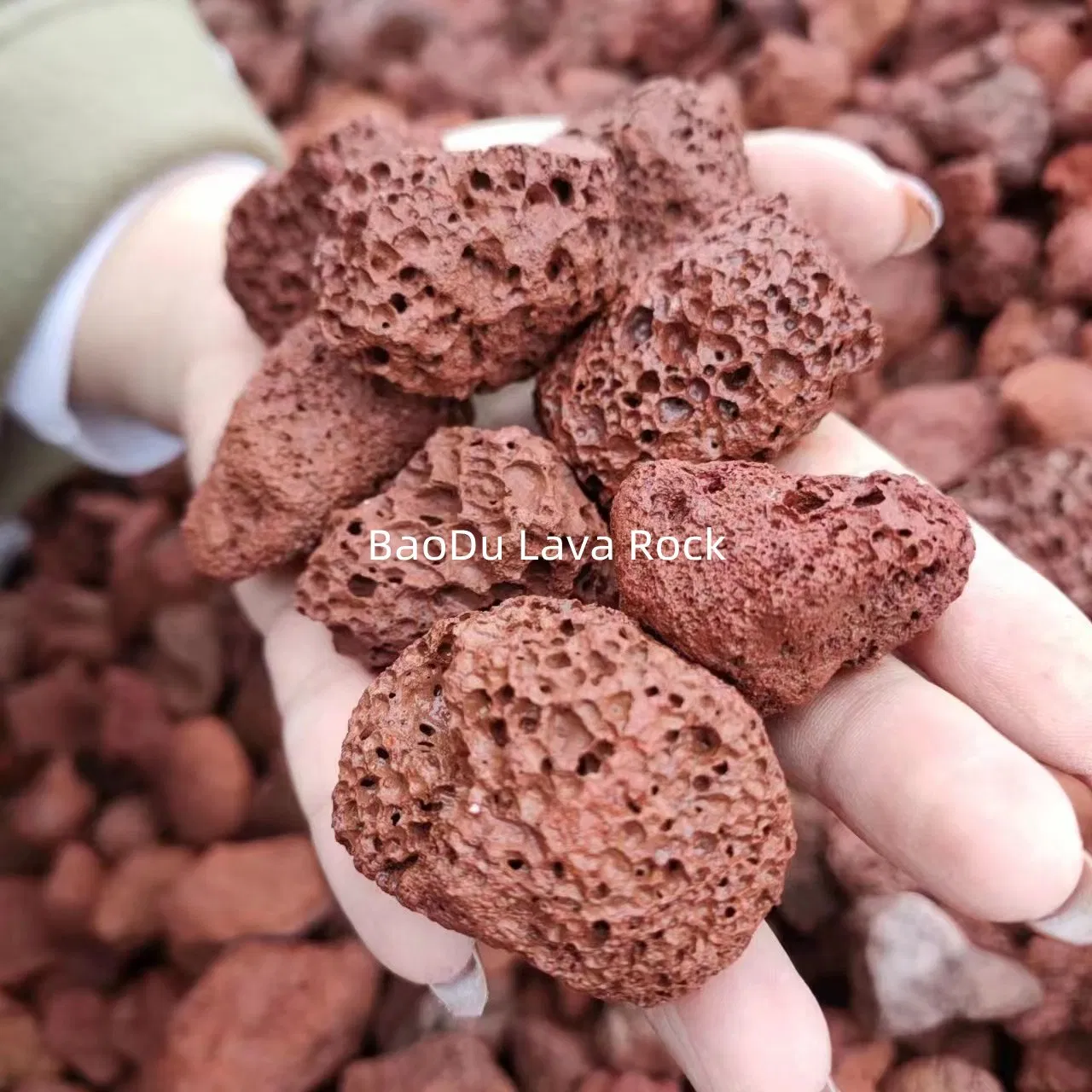 Decorative Landscaping Natural Lava Rocks Granules for Bonsai Terrarium Plant