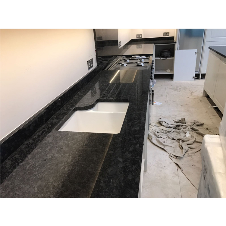 BBQ Grill Kitchen Worktop Stone Island Top Barbecue Outdoor Kitchen Black Granite Countertop