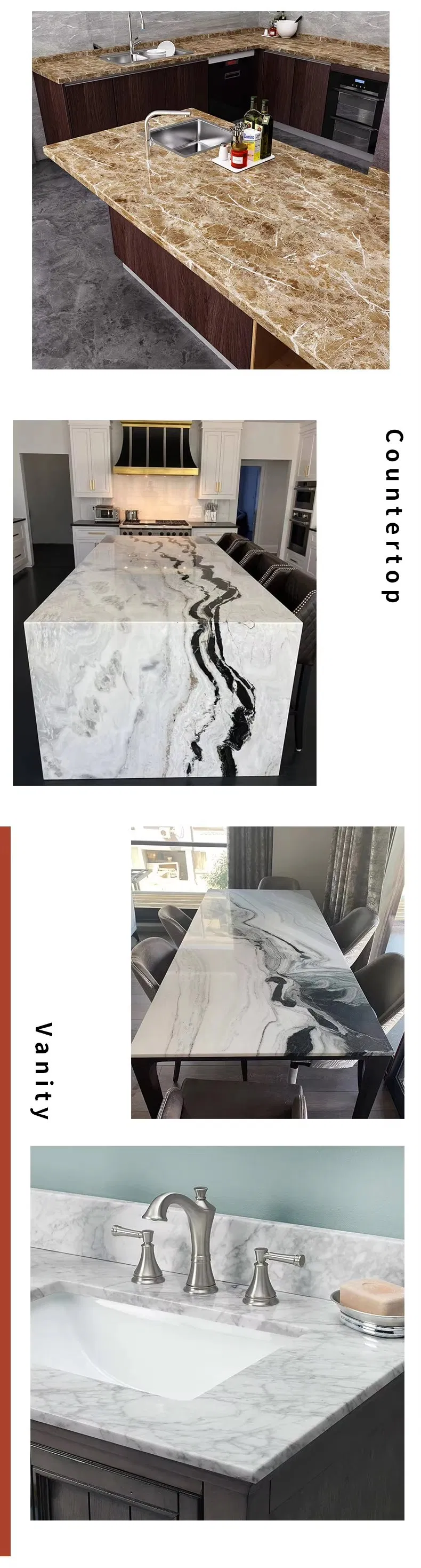 Brown Marble Stone Display 7