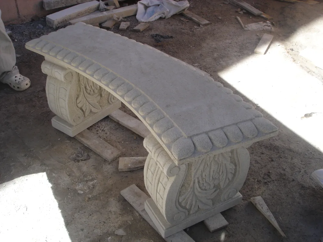 Outdoor Garden Marble Bench