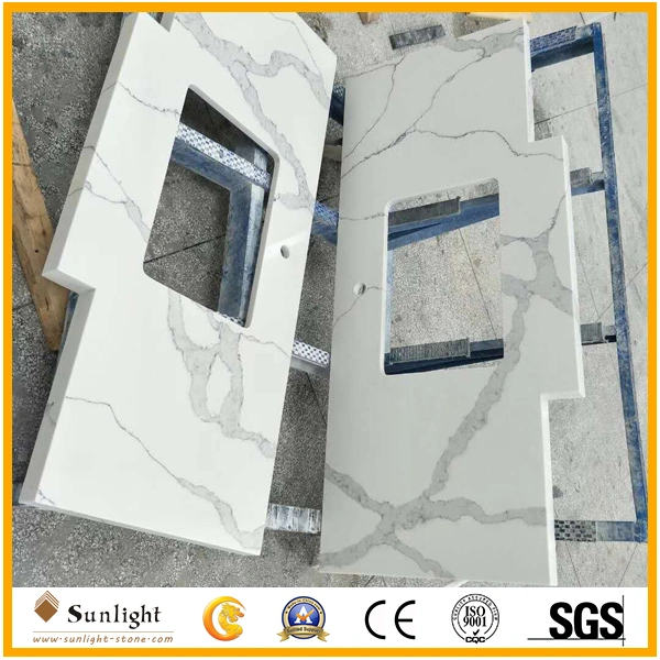 Customize Best Quality Cheap Quartz Stone Vanity Tops for Bathroom