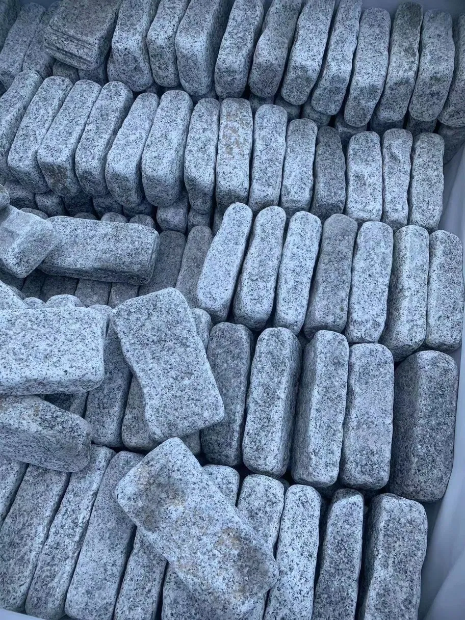 Grey Granito G603 Tumbled Granite Stone Cobbles for Landscape Paving Supplies