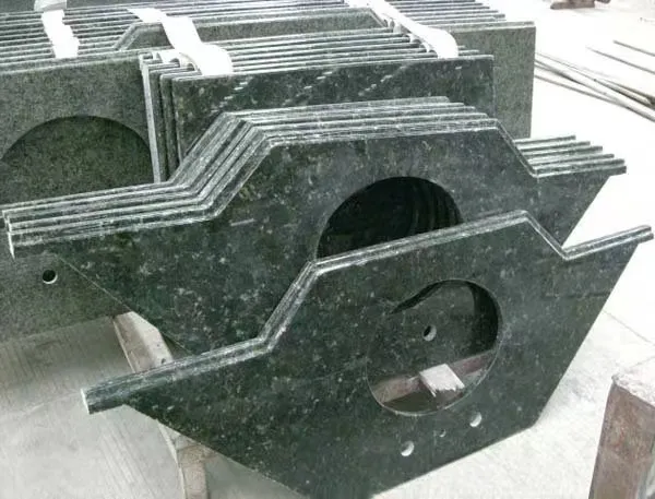 Chinese Green Natural Granite Marble Stone Kitchen Countertops with Custom Design