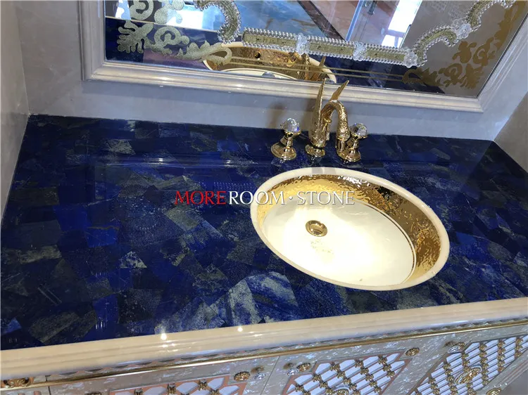 Lapis Lazuli Blue Marble Bathroom Vanity Top
