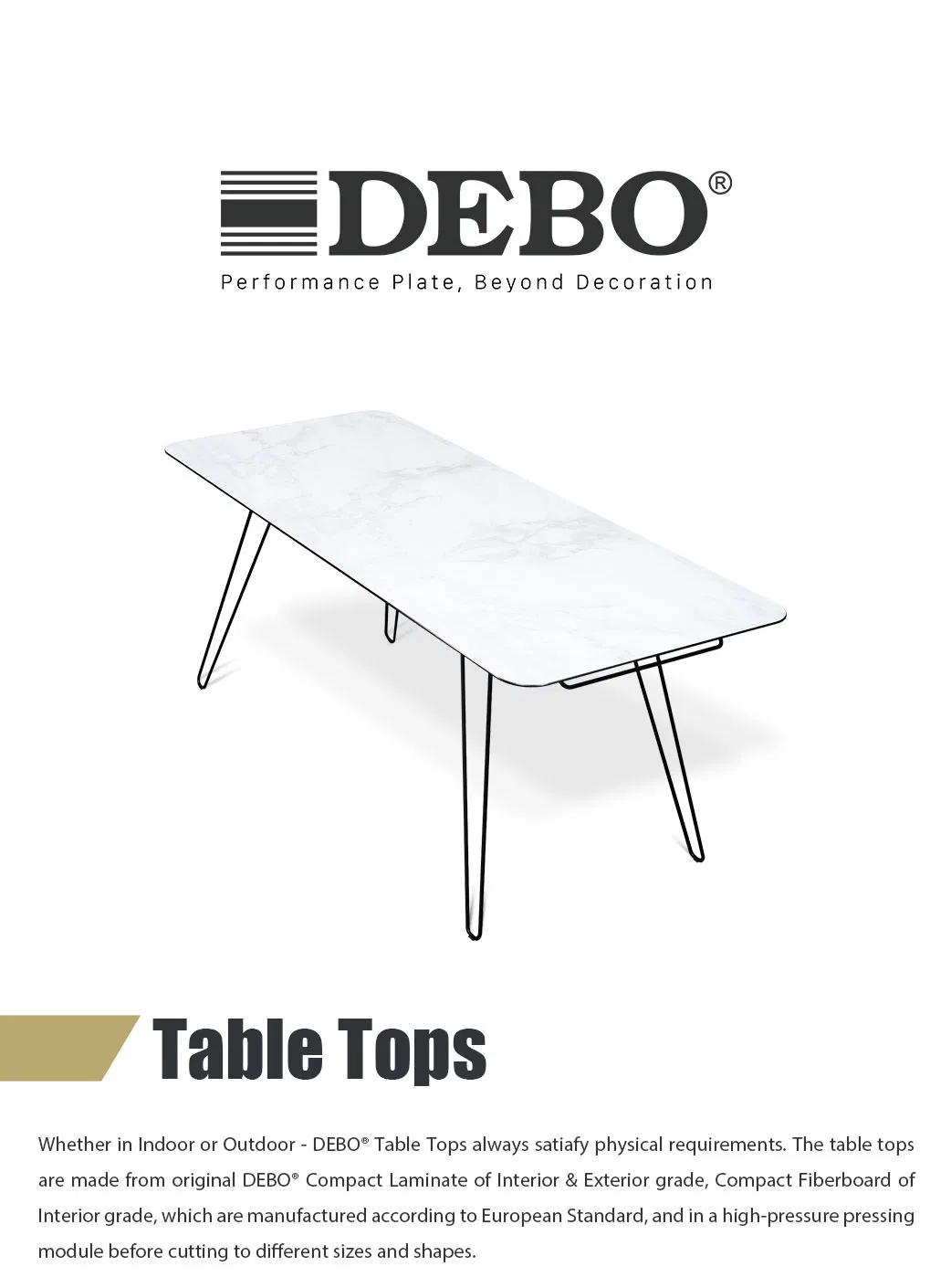 DEBO Tabletop Detail 1